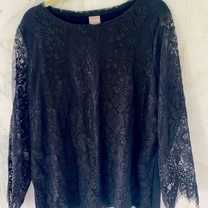 Black lace top